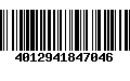 Código de Barras 4012941847046