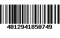 Código de Barras 4012941850749