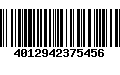 Código de Barras 4012942375456