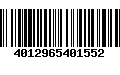 Código de Barras 4012965401552