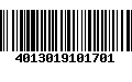 Código de Barras 4013019101701