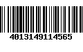 Código de Barras 4013149114565