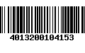 Código de Barras 4013200104153