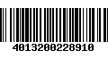 Código de Barras 4013200228910