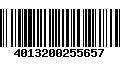 Código de Barras 4013200255657