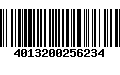 Código de Barras 4013200256234