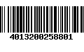 Código de Barras 4013200258801