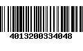 Código de Barras 4013200334048