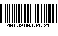 Código de Barras 4013200334321