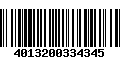 Código de Barras 4013200334345