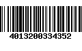 Código de Barras 4013200334352