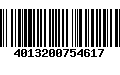 Código de Barras 4013200754617