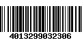 Código de Barras 4013299032306