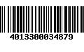 Código de Barras 4013300034879