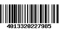 Código de Barras 4013320227985