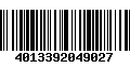 Código de Barras 4013392049027