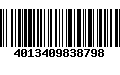 Código de Barras 4013409838798