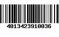 Código de Barras 4013423910036