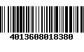 Código de Barras 4013608018380