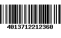 Código de Barras 4013712212360