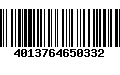 Código de Barras 4013764650332