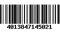 Código de Barras 4013847145021