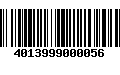 Código de Barras 4013999000056