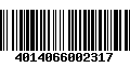 Código de Barras 4014066002317