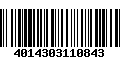 Código de Barras 4014303110843