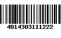 Código de Barras 4014303111222