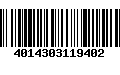 Código de Barras 4014303119402