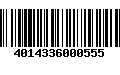 Código de Barras 4014336000555