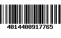 Código de Barras 4014400917765