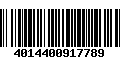 Código de Barras 4014400917789