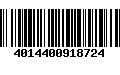 Código de Barras 4014400918724