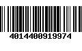 Código de Barras 4014400919974