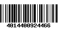 Código de Barras 4014400924466