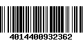 Código de Barras 4014400932362