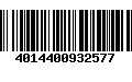 Código de Barras 4014400932577