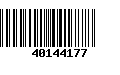 Código de Barras 40144177