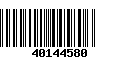 Código de Barras 40144580