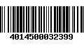 Código de Barras 4014500032399