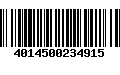 Código de Barras 4014500234915