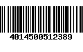 Código de Barras 4014500512389