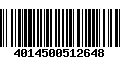 Código de Barras 4014500512648