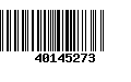 Código de Barras 40145273