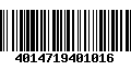 Código de Barras 4014719401016