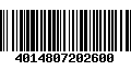 Código de Barras 4014807202600