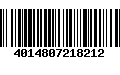 Código de Barras 4014807218212