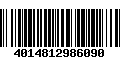 Código de Barras 4014812986090